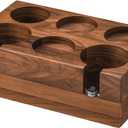 MOJAE Espresso Tamping Station, Walnut Espresso Station, Espresso Organizer Box Fit for 51-54mm Espresso Accessories