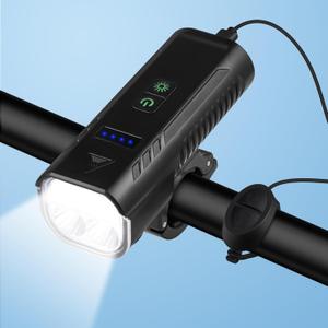Bicycle Headlight, 1000 Lumens 4400 mAh Bike Light & High-Decibel Horn, 5 Lights Modes, Waterproof Rechargeable Bicycle Headlight for Mountain Road Commuter Cycling Night Riding