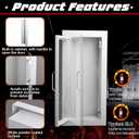 Zonon 1 Pcs Semi Recessed Fire Extinguisher Cabinet, Steel Wall Mount