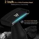 Back Shaver for Men, LED Display Electric Groin Hair Trimmer, Safety Lock, IPX7 Waterproof Wet/Dry Clippers, Rechargeable with Long Handle, Multi-Functional Back Trimmer for Men(Stone Black)