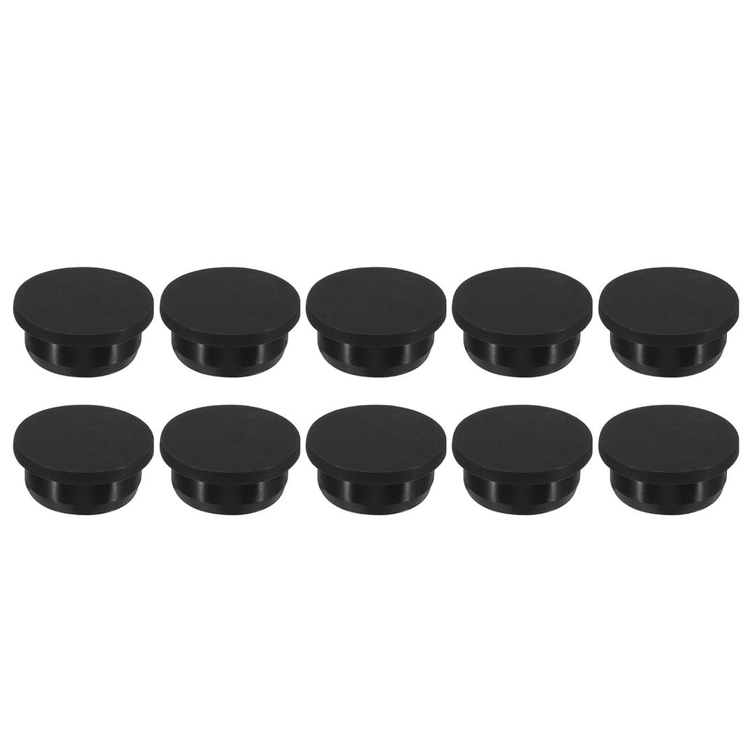 MECCANIXITY Silicone Rubber Hole Plug 32.3mm Diameter Soft Flexible Stopper for 31-32mm Hole Black 10 Pieces