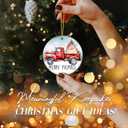 4 x Pig Ornament 2025, Merry Pigmas Christmas Ornament, White Elephant Gift  Red Truck with Santa Pig and Gifts  Farmhouse Holiday Dcor Ceramic Tree Decoration  Funny Animal Lover Ornament