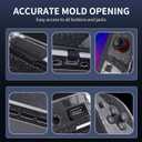 PAWDIARY Glitter Protective Case for Nintendo Switch 2 (2025 Release), Ultra-thin PC New Console & Controller Handle Switch 2 Protector, Scratch-Resistant Design Clear Hardshell Skin