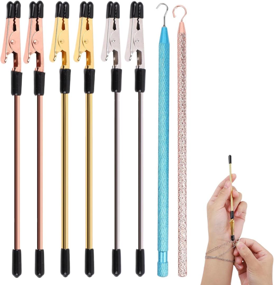 8 Pcs Bracelet Helper Tool to Put on Yourself, Metal Bracelet Helper Tool with Hook