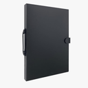 JJRING 16x22 Art Portfolio Folder for Diamond Painting, 40-Pocket Portfolio Binder Featuring Clear Plastic Sleeves, Display Book with Handle for Artwork and Document Storage, Black