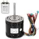 5KCP39LGS093S Furnace Blower Motor with 10µF Capacitor, 1/2 HP 115V 1075 RPM, 48Y Frame, Replacement for GE Genteq 5KCP39LGR668AS, 5KCP39LGM301AS, Carrier HC43AE117, HC43AE117A