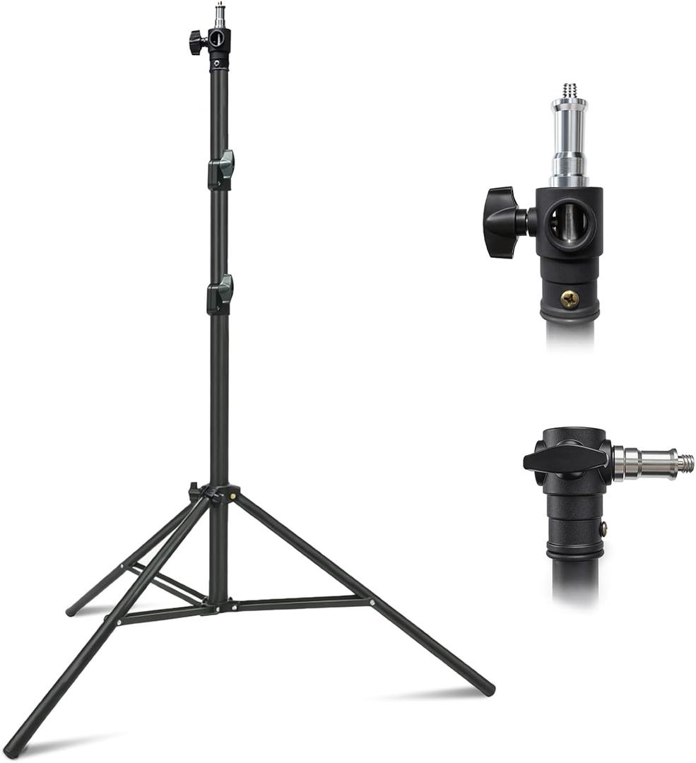 10FT Light Stand, 28mm Heavy Duty Stand with 1/4" 3/8" Mount