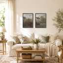 Vintage Impressionist Garden Framed Canvas Wall Art Set of 2 16×24 In, 16x24 Inches