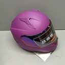 Full Face Motorcycle Helmets for Men Women, DOT Approved, Matte Purple, S | Extra Clear Visor, Dual Visor Quick Release Buckle, Street Bike Auto Racing Helmet for Adult Motorbike ADV Moped Scooter ATV, Matte Purple, Small