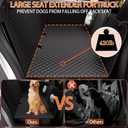 Back Seat Extender for Dogs,Holds 420lbs,Waterproof Dog Car Seat Cover for Back Seat with Hard Bottom,2025 Upgraded Material Dog Hammock for Car,Easy to Use and Clean