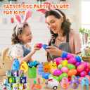 200pcs Prefilled Easter Eggs with Toys - Bulk Easter Basket Stuffers Fillers, Easter Eggs Party Favors for Kids Toddlers Hunt Prizes School Classroom Gifts Boys Girls