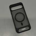 TORRAS Magnetic & Stand for Google Pixel 9 Pro XL Case, Fit for MagSafe, 12FT Mil-Grade Drop Protection, Slim Fit for Google Pixel 9 Pro XL Phone Case with Built-in Kickstand, Translucent Matte Black