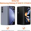 KCT TPU Screen Protector Compatible with Samsung Galaxy Z Fold 5 / Samsung Galaxy Z Fold 4 5G (2023/2022), Front & Inner TPU Flexible Film, Auto-Repair, Bubble-Free, Positioning Frame