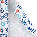 WRAPAHOLIC 30 Inch Nautical Anchors Wrapping Paper Roll - 30 Inch x 33 Feet - Nautical Element Anchor Design Perfect for Birthday, Nautical Beach Decoration, Baby Shower