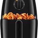 Chefman TurboFry 5-Quart Air Fryer, Integrated 60-Minute Timer for Healthy Cooking, Cook with 80% Less Oil, Adjustable Temperature Control, Nonstick Dishwasher-Safe Basket and Tray, Black