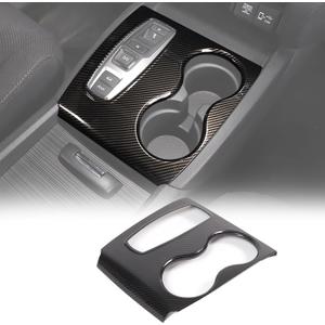 Gear Shift Panel Cover Trim for Honda Pilot 2016-2022/ Ridgeline 2020-2023/ Passport 2019-2023, ABS Automotive Center Consoles Cup Holder Cover Protector Accessories (Carbon Fiber Pattern)