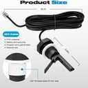 Flow Switch, GLX-FLO-RP for Hayward Goldline Aquarite Salt System Pool Flow Sensor Suitable Hayward Salt Cell and Chlorine Generator with 15ft Cable Pool Flow Switch