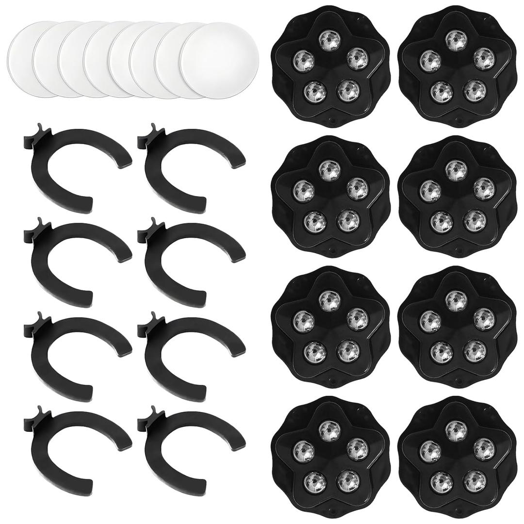 8 Pcs Small Appliance Slider with Caster Wheels, 360 Degrees Swivel Universal Wheel for Kitchen Dishwasher Rack Wheels and Coffee Makers
