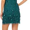 Adrianna Papell Sleeveless 3D Floral Beaded Shift Dress, 16