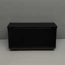 Pochar Rainproof Galvanized Steel Wall Mount Mailbox with Red Flag - Wall Mountable Large Hanging Mailboxes for Outside - Water Proof and Rust Proof Keyless Mailbox (16.3'' x 3.9'' x 9.6''), Black