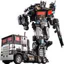 Deformation Alloy Car Robots Manual Assemble Action Figure Desktop Decoration Collectible Model Gifts Limited Edition, Multicolor (Black Optimus Prime Dark Commander）