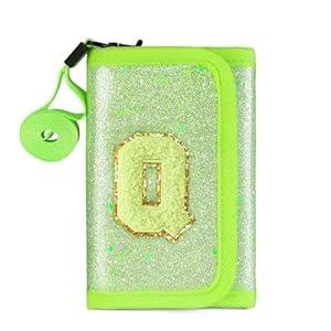 OYLOLA Kids Wallet for Girl Birthday Gifts for Girls Small Girls Wallet for Kids with Coin Pocket Toddler Girl Gifts Stuff (Q, Green)