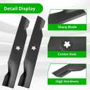 180054 Mower Blade for 48'' Deck, Compatible with H usqvarna YTA24V48 YTH2148 YTH2348 YTH23V48 YTH2448 YTH24V48 TS148 TS148X EZ4824 Z4824 Z5426, P oulan, Replace 173920 532180054, 3-Pack