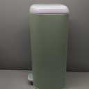 Diaper Genie Platinum Pail (Sage Green) is Made in Durable Stainless Steel and Includes 1 Easy Roll Refill with 18 Bags That can Last up to 5 Months.