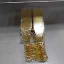 Qeirudu 3.5 oz Mini Gold Glitter Dessert Cups with Spoons - 50 Pack Gold Plastic Dessert Cups Small Parfait Shooter Cups for Party Appetizers Banana Pudding Jello