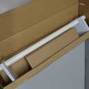 Cardiff 18-36 Inch Adjustable Curtain Rod Set, 1 Inch Diameter in White