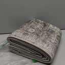 9x12 Washable Area Rug Grey Brown Vintage Rug for Living Room Bedroom Low Pile Soft Non-Slip Boho Rug for Under Table Boho Distressed Retro Carpet for Bedroom Kitchen Office Dining