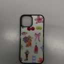 Aesthetic Italian European Summer Pattern Case Compatible with iPhone 14,Fruit Flowers Phone Case,Custom Tulip Protective Cases with Soft TPU Material for Women Girls (for iPhone 14)