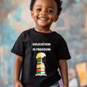 Kids Black History Shirt,Toddler Black History Month T-Shirt Boys Girls, African American Tee, 2-6T (Black)