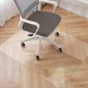 Royhom Clear Chair mat for Hardwood Floor 48 x 36 Inches, Clear Floor Mat for Rolling Chairs, Desk Hard Surface Pad, Waterproof Rectangle Protector Pad