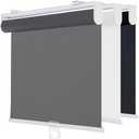 TOVALOR Cordless Roller Shades for Windows,Light Filtering Pull Down Blinds,Solar Screen Door Blinds,Flame Retardant UV Protection Fabric for Home Office (50" W x 72" H,Solar Grey)