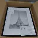 upsimples 16x20 Picture Frame, Display Pictures 11x14 with Mat or 16 x 20 Without, Wall Hanging Poster Frame, Black, 1 Pack