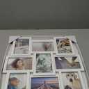 Malden International Designs 4x6 9-Opening Dimensional Collage Photo Wall Frame (White)