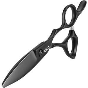 ULG Hair Cutting Scissors  Professional Stainless Steel with Teflon Coating, Ergonomic Offset Handle, Precision Blade for Layers & Detail, Ideal for Barbers Willow Leaf Shears