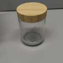 DRKIO 16 Oz Overnight Oats Containers with Bamboo Lids  4 Pack Glass Storage Jars with Airtight Lids Wide Mouth Mason Food Jars Great for Meal Prep Salad Chia Pudding Snacks Yogurt Sugar Spice Cereal