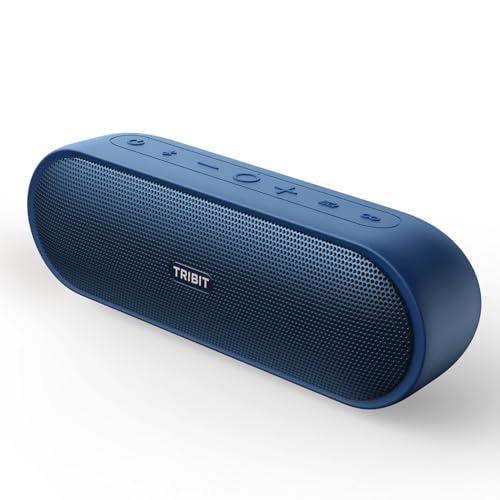 Tribit Portable Bluetooth Speaker XSound Plus 2, Wireless Speaker 30W with XBass, IPX7 Waterproof, 24-Hour Playtime, Stereo Sound, Built-in Mic, Bluetooth 5.3 for Party, Car, Travel(Blue)