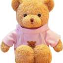 Teddy Bear Stuffed Animal Cute Plush Doll SoftToy 11.8" Gift for Girls Boys Birthdays Christmas Children's Day Halloween Thanksgiving Day (Pink Bear)