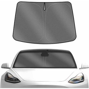 Karltys Front Windshield Sun Shade for 2017-2026 Tesla Model 3, Foldable Window Sunshade Custom Fit Model 3 Highland, 240T Reflective Sun Shade Visor Protector Blocks UV Rays Keep Car Cool Karltys Front Windshield Sun Shade for 2017-2026 Tesla Model 3, Foldable Window Sunshade Custom Fit Model 3 Highland, 240T Reflective Sun Shade Visor Protector Blocks UV Rays Keep Car Cool