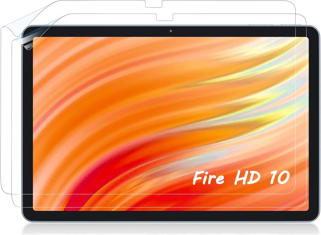 PYS [2 Pack Screen Protector for Amazon Fire HD 10/ Fire HD 10 Plus/ 10 Kids/ 10 Kids Pro 10.1 Inch Tablet (11th/13th Generation, 2021/2023 Release), [Anti Blue Light] [Anti-Glare] [Bubble Free]