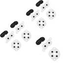 5 Sets Replacement Parts Conductive Pads for Nintendo NES Controller Joy Pad Silicon Conduct Rubber Button