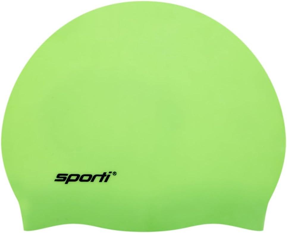 Sporti Silicone Swim Cap for Kids, Unisex Youth Swimming Cap, Protection Bathing Caps for Your Children, Aged 2-10, C. Mint