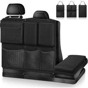 FINPAC Car Trunk Organizer and Storage, Detachable Seat Back Hanging Organizers Storage with Zippers, Large Capacity Car Accessories Interior for Jeeps, SUVs, Vans (Black)