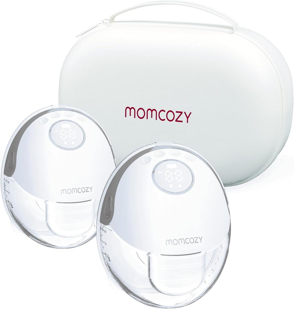 Momcozy Double Breast PumpCompact, Quiet & Hands-FreeAsh