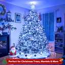 Extra Long 132ft Christmas Decorative Mini Lights, 400 LED Green Wire Fairy Starry String Lights Plug in, Timer & Memory & 8 Modes, for Indoor Outdoor Xmas Tree Wedding Party Decoration,Blue