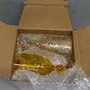 6 Pcs Plastic Goblets 7.5oz Vintage Goblet Plastic Glasses Colored Retro Embossed Water Goblets for Bar Juice Baby Shower Wedding Reception Grand Event Party (Amber)