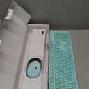 LeadsaiL K786 Wireless Keyboard and Mouse Combo, 2.4GHz Lag-Free Wireless, Full Size Ergonomic Keyboard Silent Mouse for Windows Mac PC Laptop, 12 FN Shortcuts, Long Battery Life - Mint Green